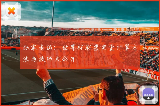 独家专访:世界杯彩票奖金计算方法与技巧大公开